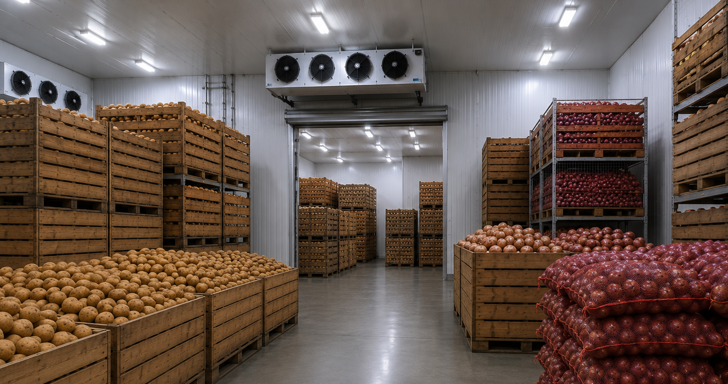 Farm produce storage and agriculture facility