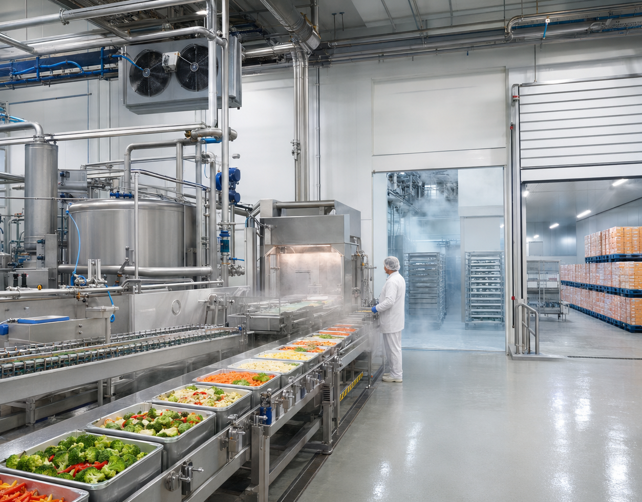 Industrial processing equipment and production environment