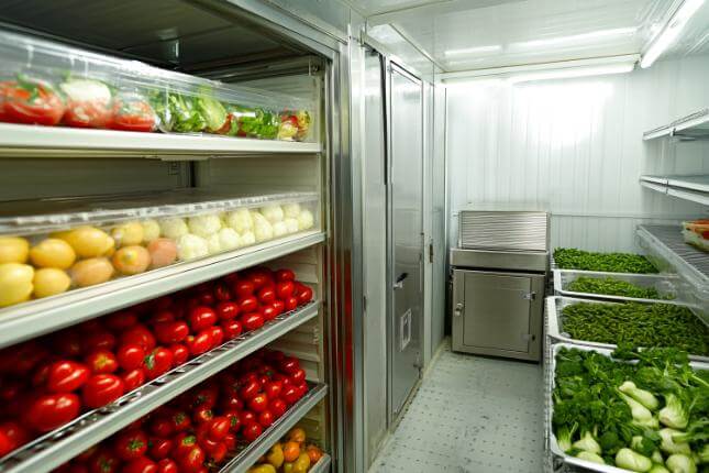 Vegetable cold room storage