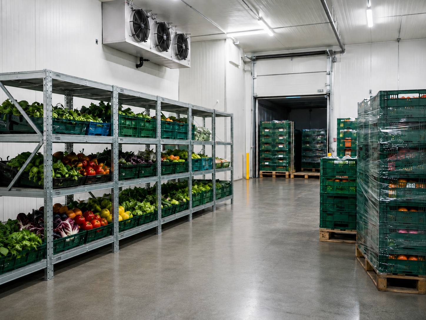 Fresh agricultural produce for cold storage