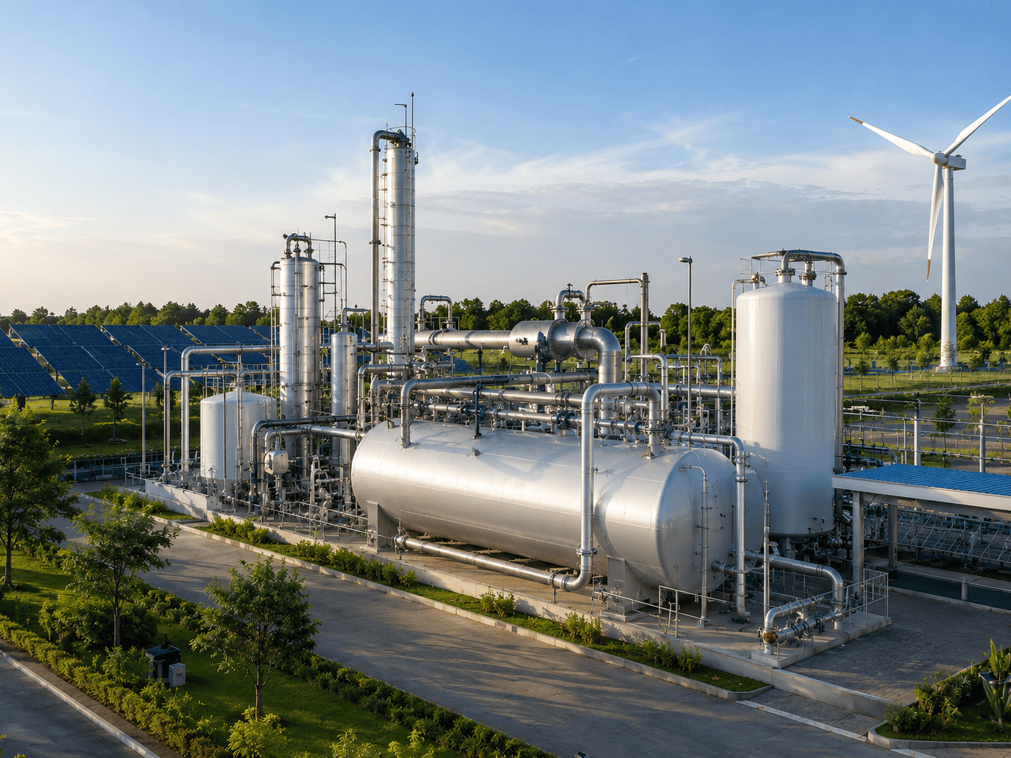 Industrial liquid product storage and dispatch infrastructure